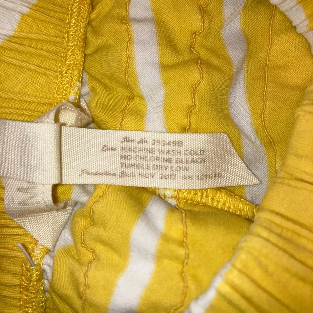 Matilda Jane Yellow & White Stripe Bloomers Ruffles Diaper Cover 18-24m